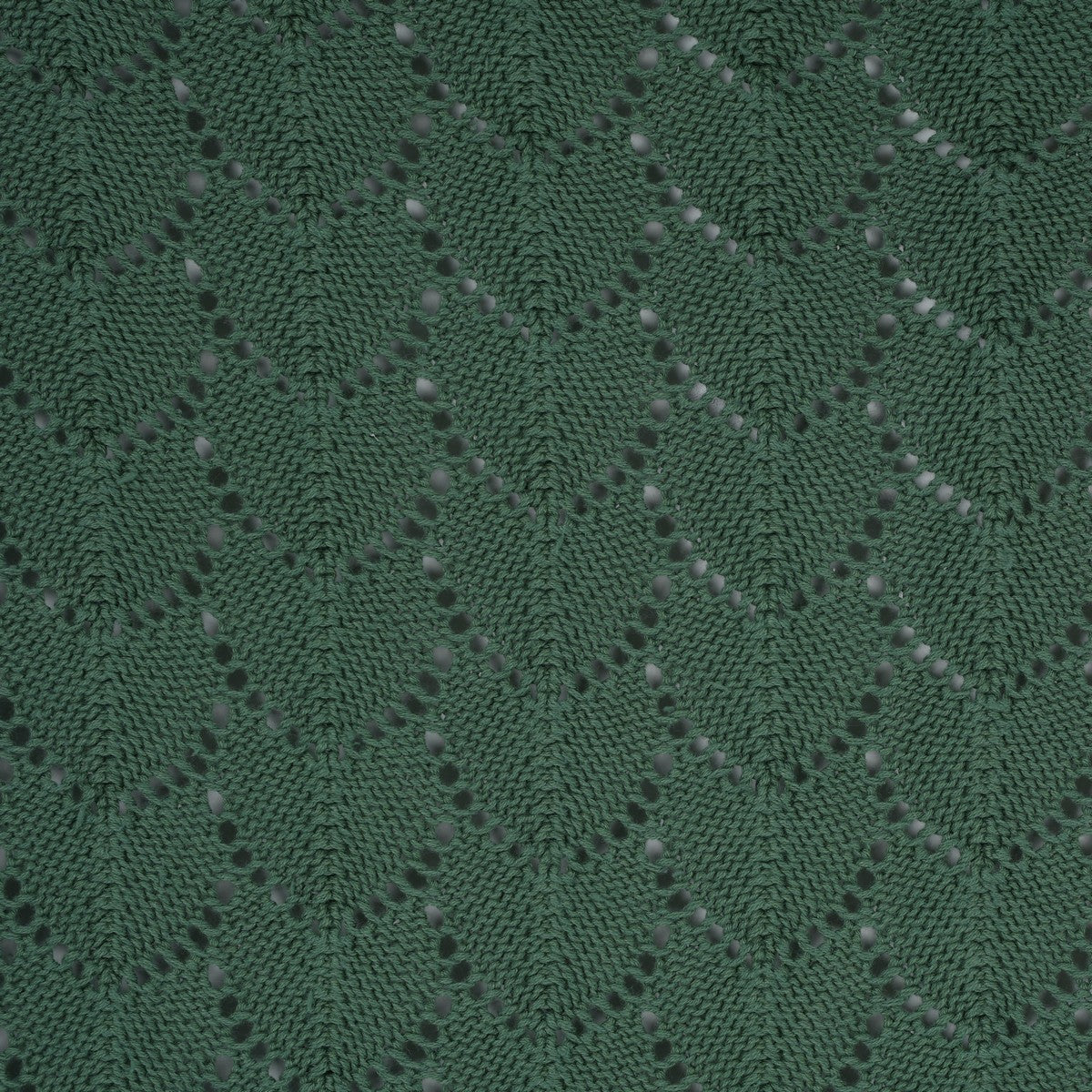 Jeté en tricot vert foncé Amarok