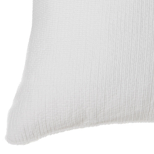 Contemporain white quilted european sham