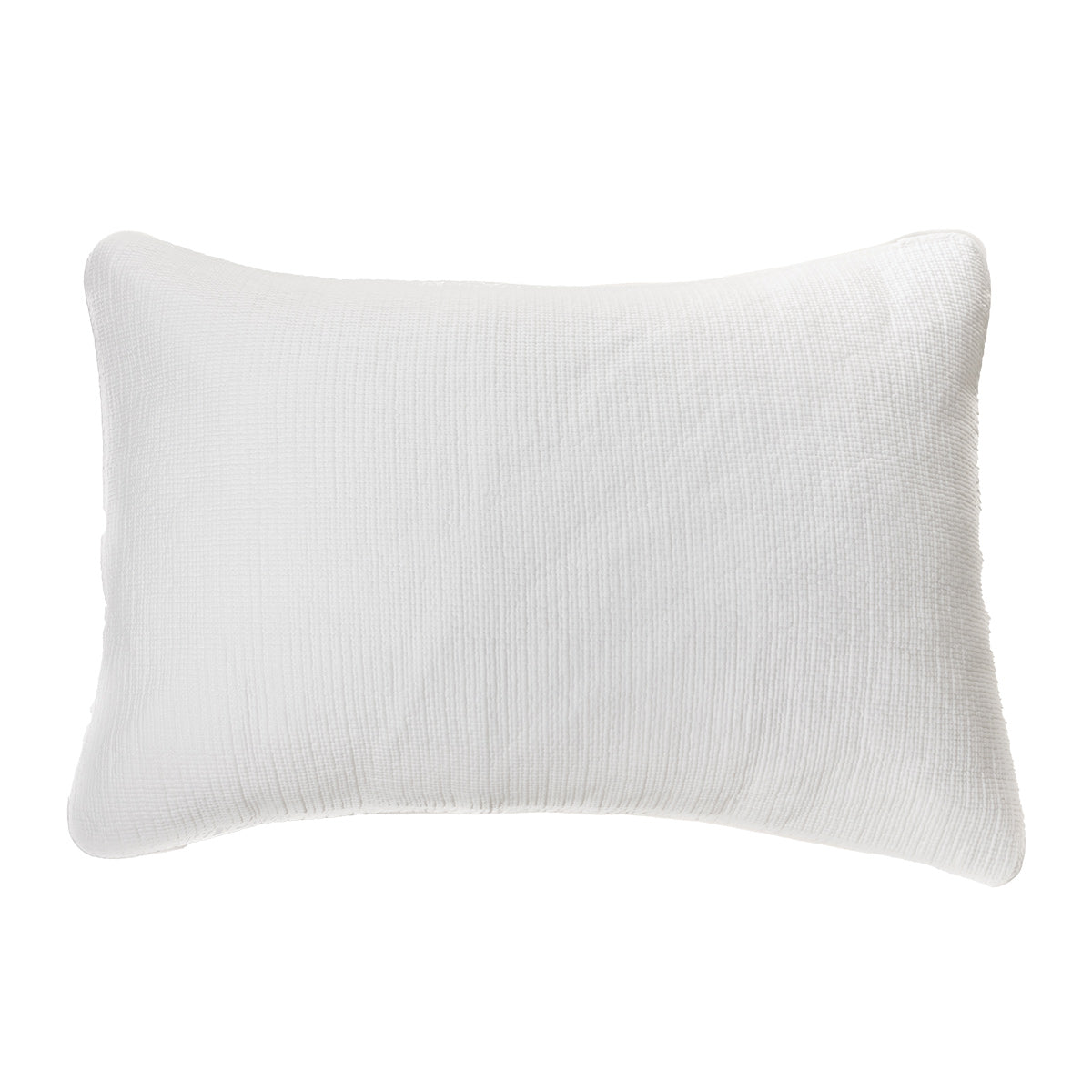 Contemporain white decorative pillow sham