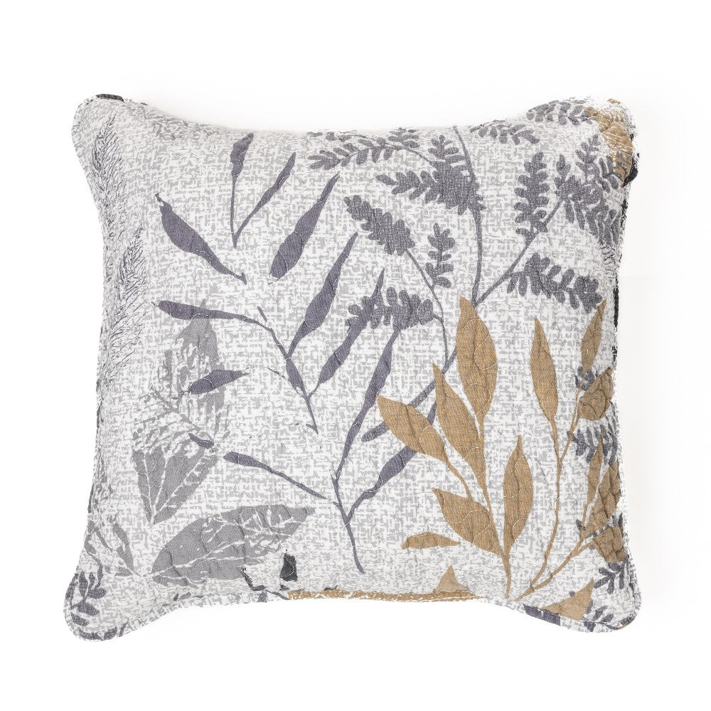 Lena foliale printed decorative pillow cover