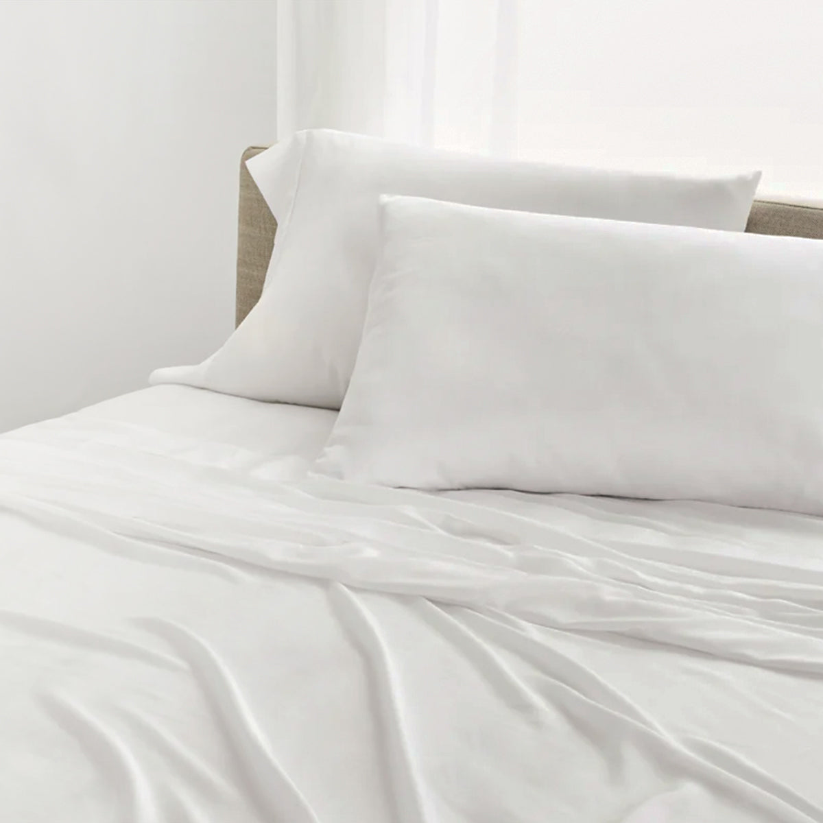 Ensemble de draps blanc Eco