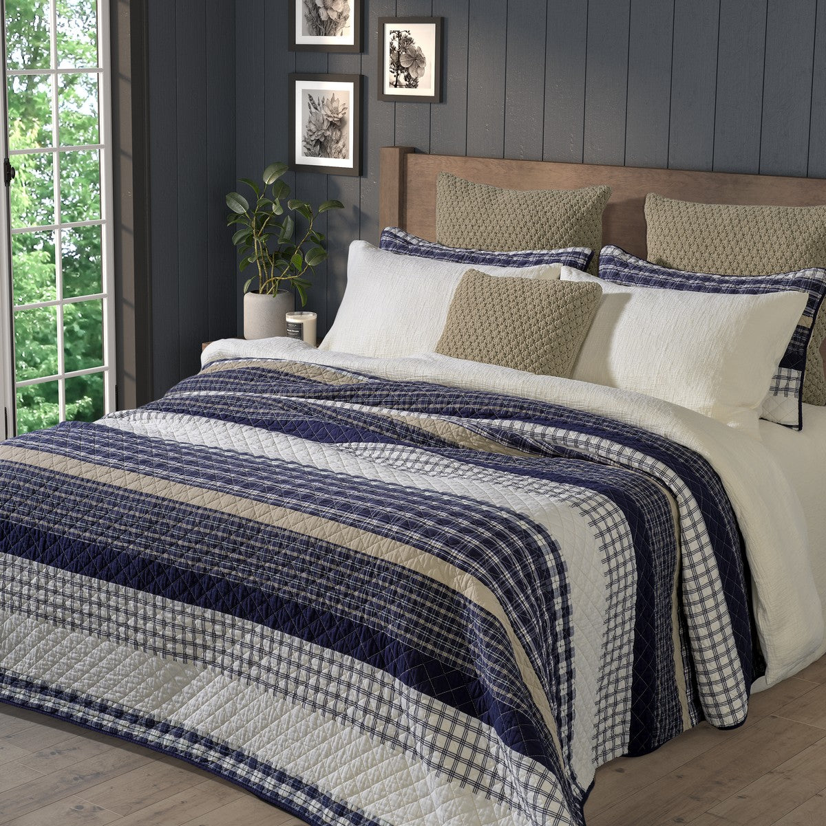 Courtepointe à carreaux Graham