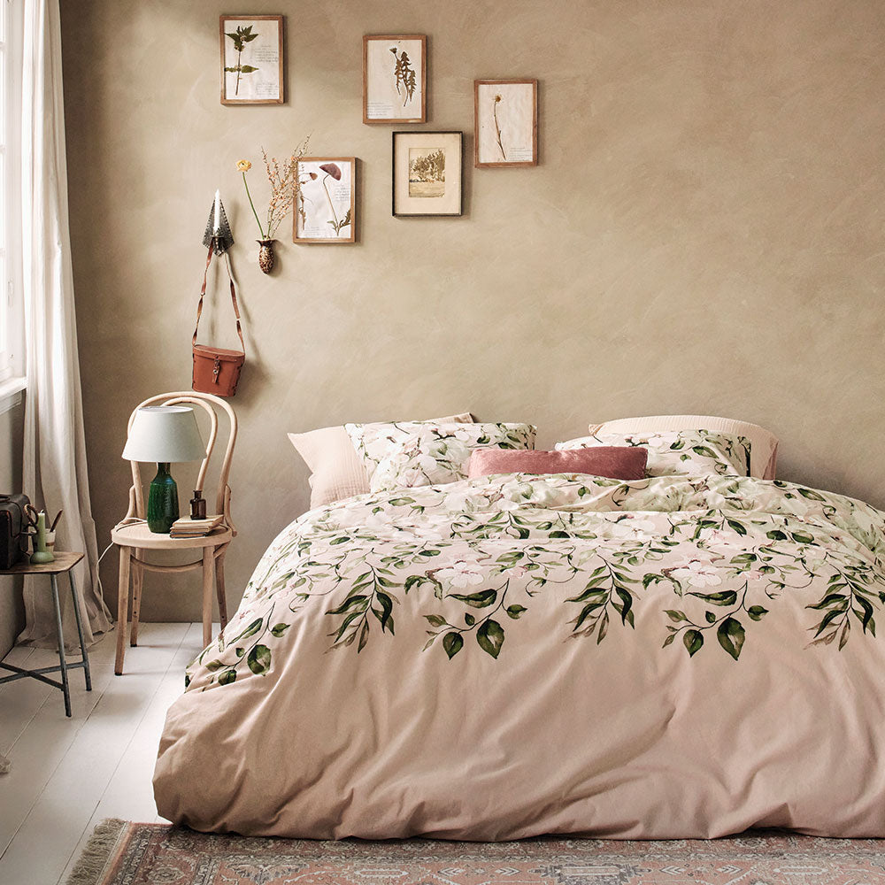 Housse de couette fleurie en flanelle Bunch