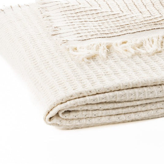 Dael reversible cream throw