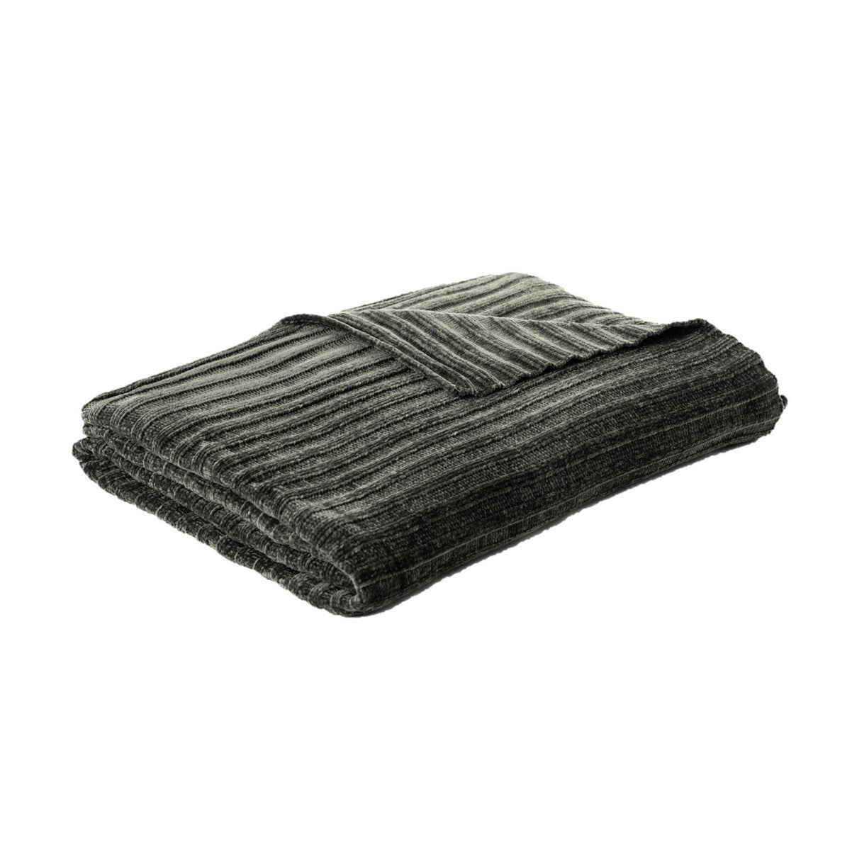 Jeté en chenille verte Hippy