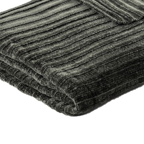 Jeté en chenille verte Hippy