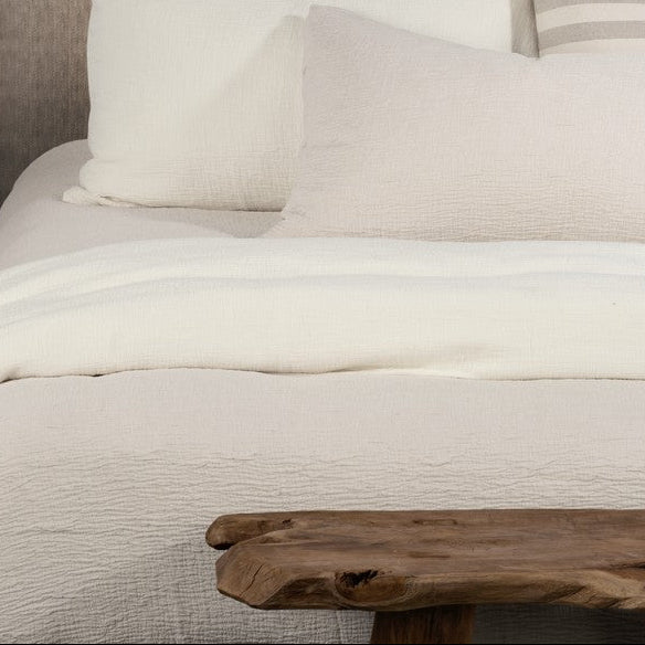 Housse de couette unie naturel Lionel