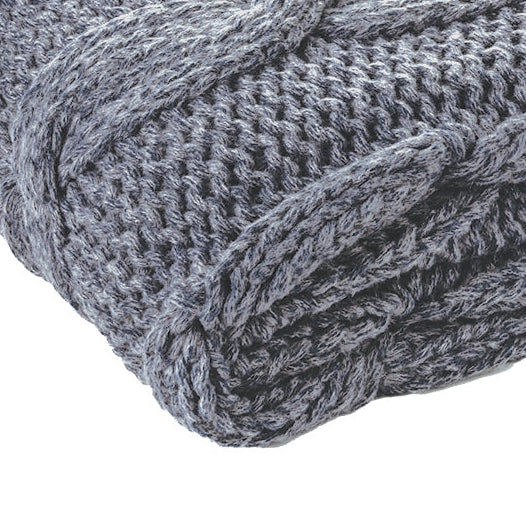 Mitos navy Knit Throw