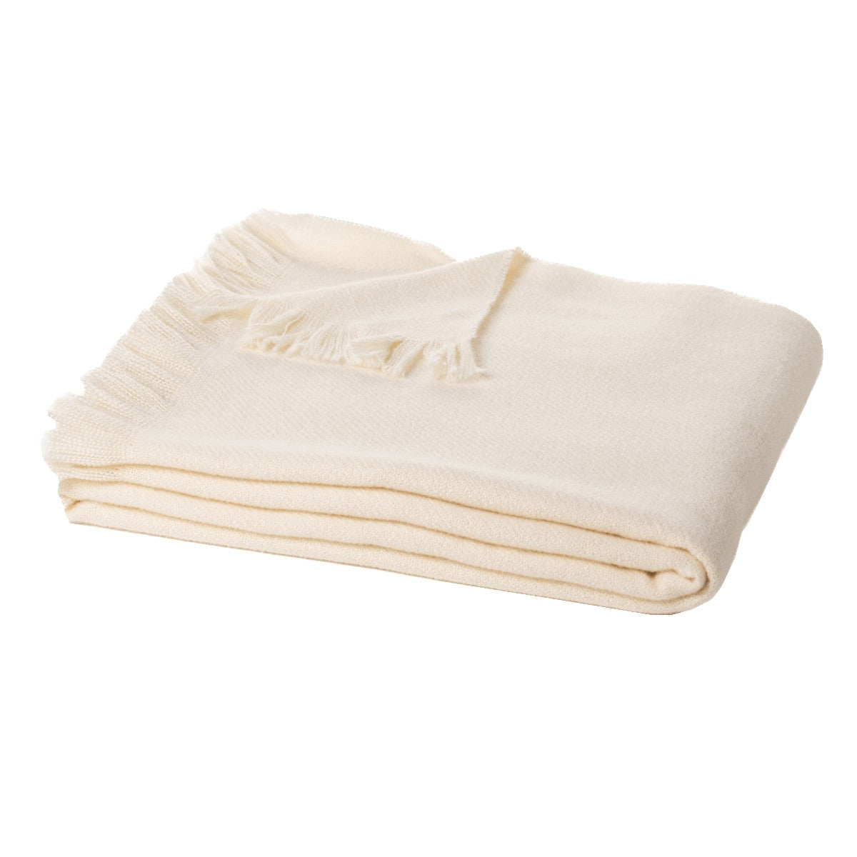 Millie solid cream throw