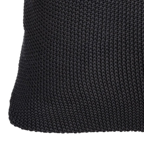 Charly black knit european pillow