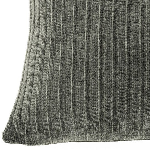 Oreiller européen en chenille verte Hippy