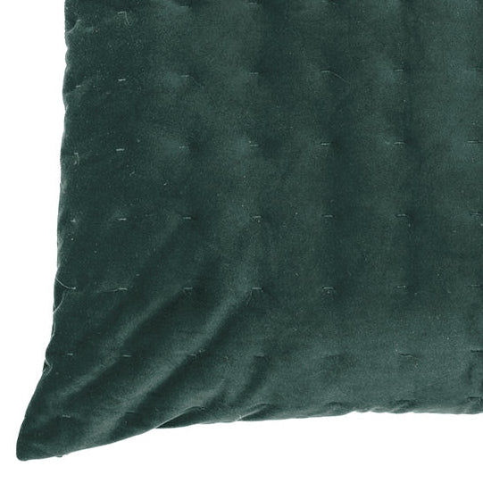 Ensemble de coussins en velours vert foncé Riad