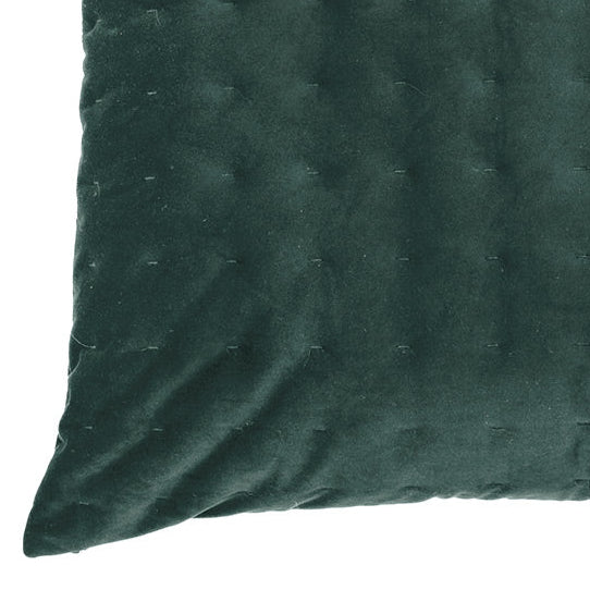 Riad dark green velvet european pillow