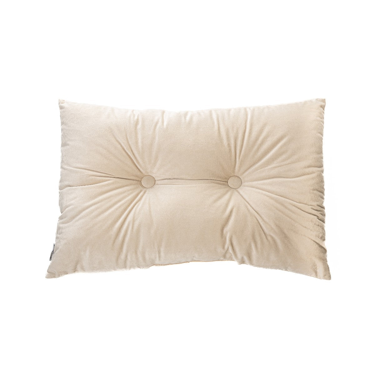 Riad cream velvet oblong decorative pillow