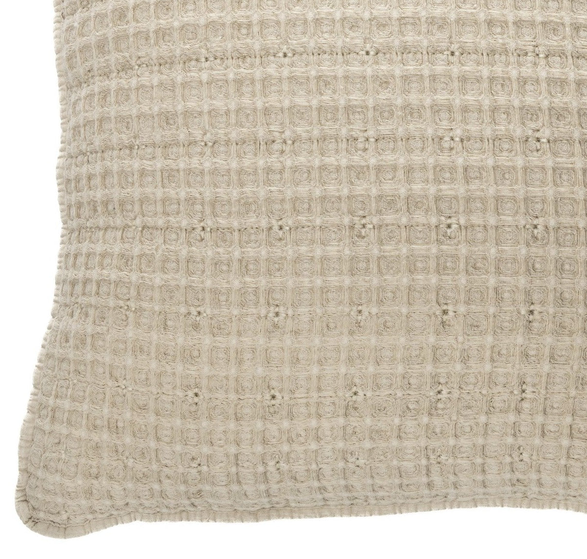 Spirit natural waffle decorative pillow cover