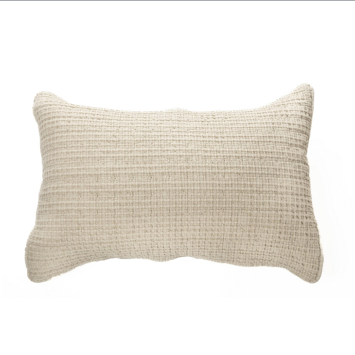 Spirit natural waffle cotton pillow sham