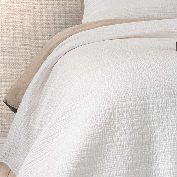 Stitch white stitched quilt