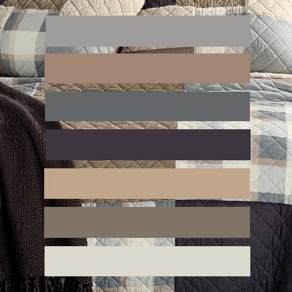 Courtepointe patchwork Alpine