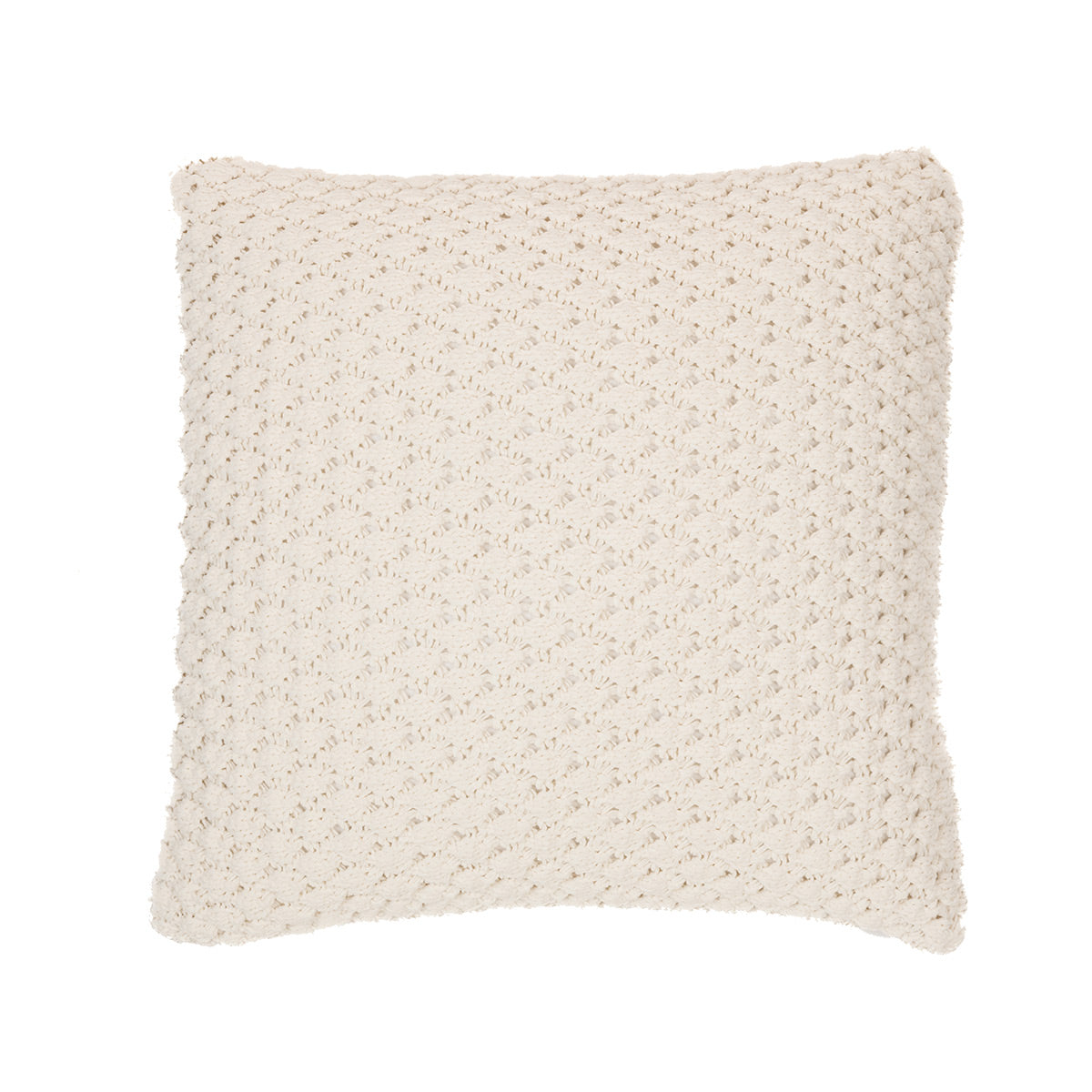 Basket chenille ivory european pillow