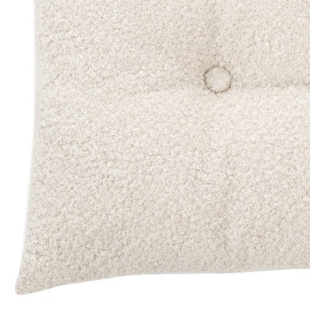 Coussin rectangulaire en faux mouton crème Biquette