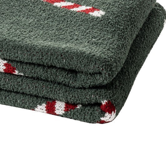 Bonbon dark green throw