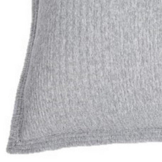 Suite grey quilted european sham