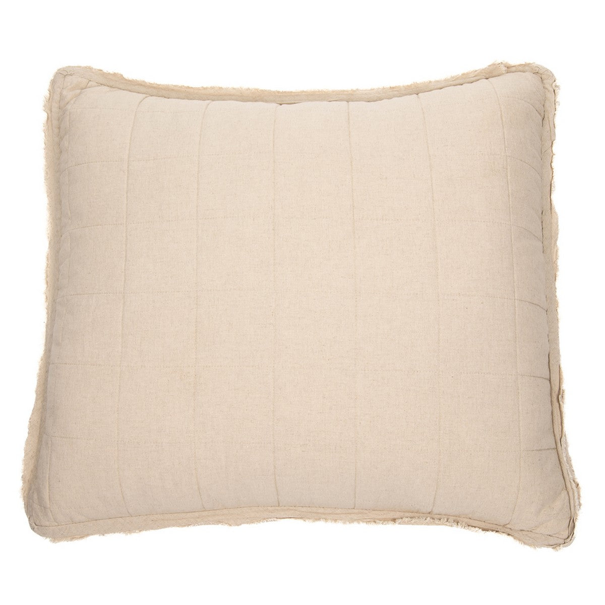 Poke quilted linen european sham