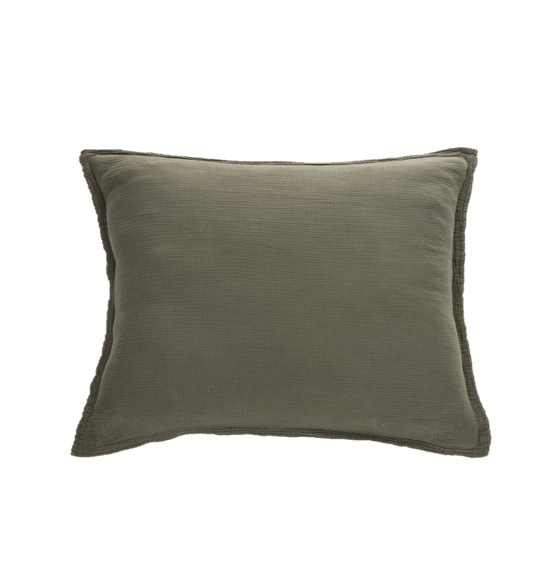 Cache oreillers décoratifs olive Muslin