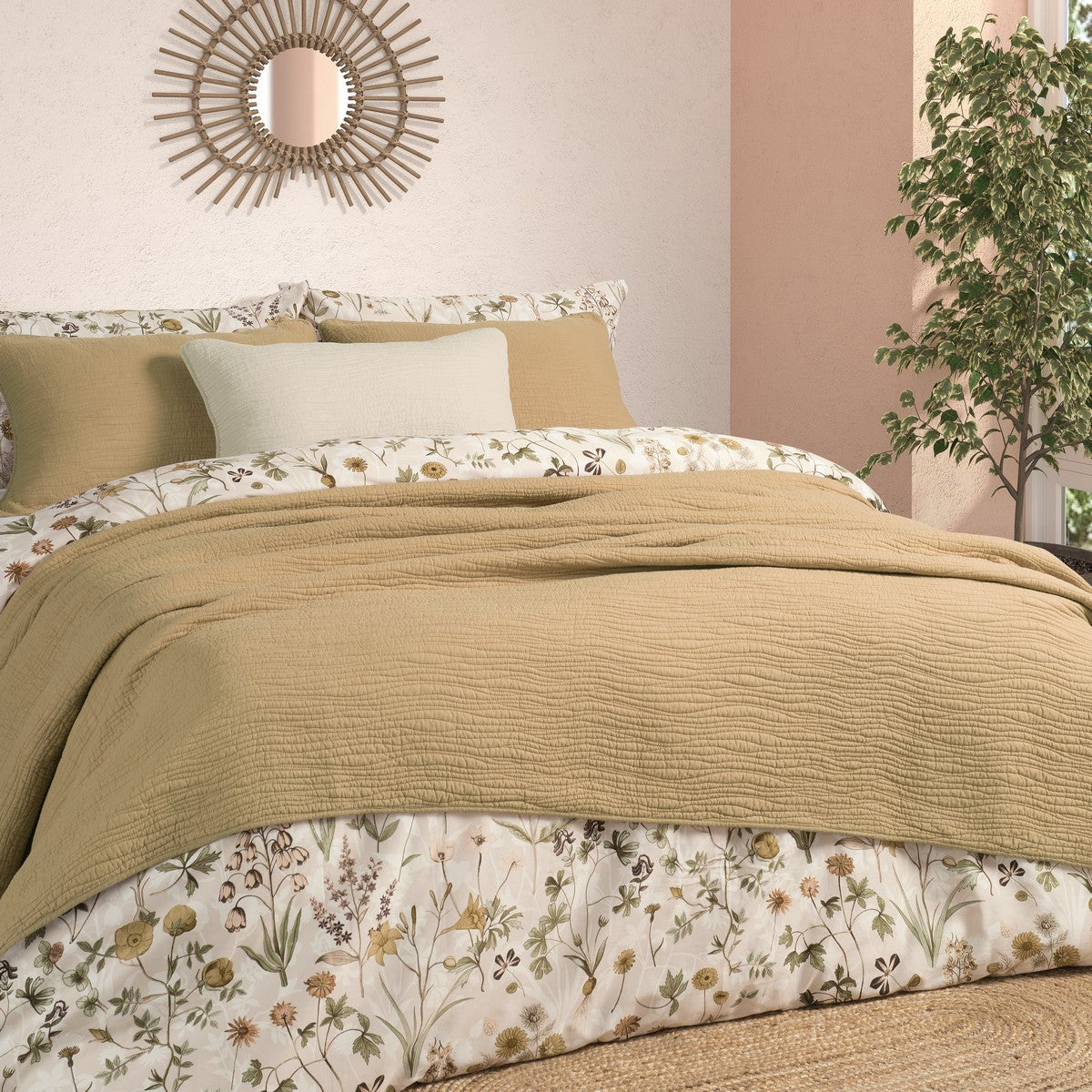 Courtepointe unie tan Jazzy