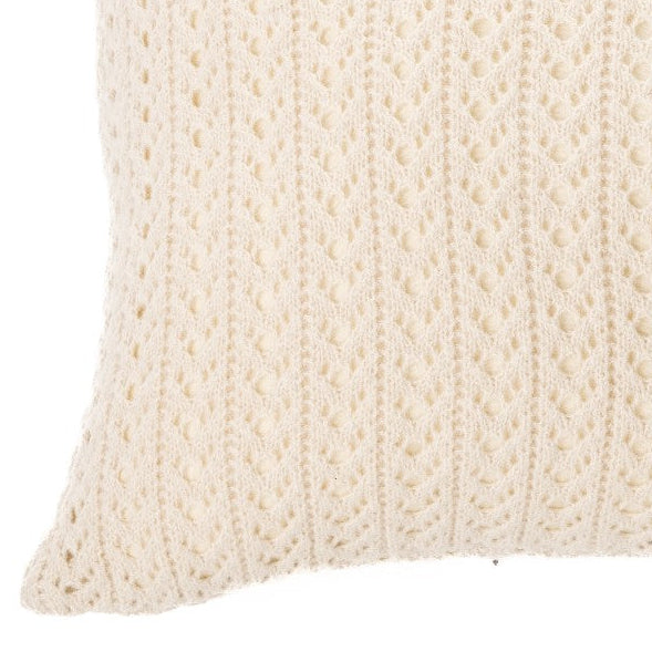 Naja natural knit decorative pillow