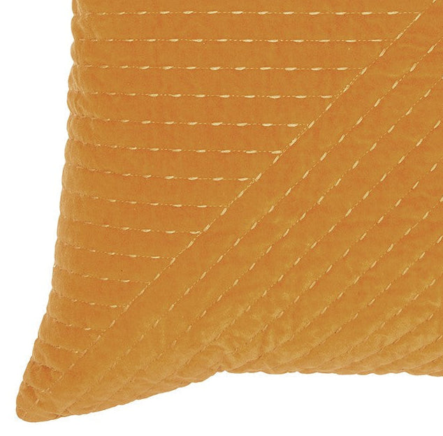 Coussin moutarde Velours