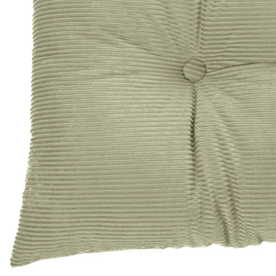 Corduroy sage green oblong decorative pillow