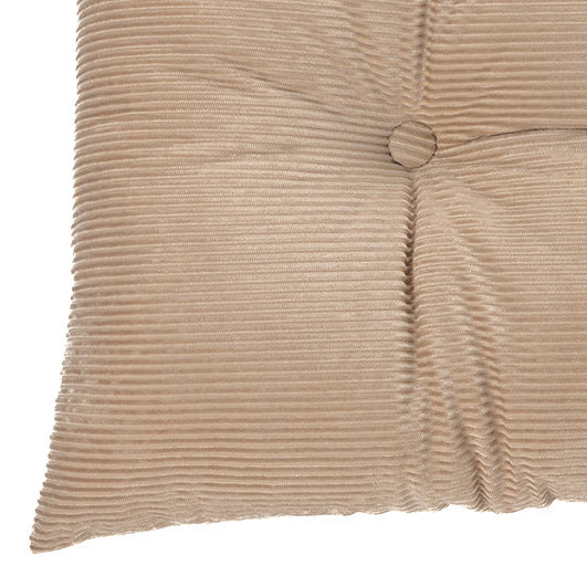 Corduroy taupe oblong decorative pillow