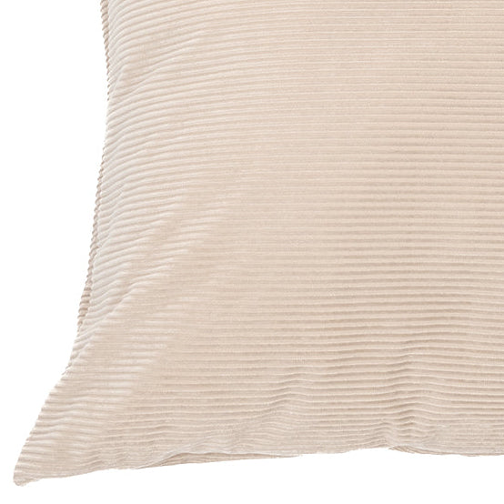 Corduroy natural decorative pillow