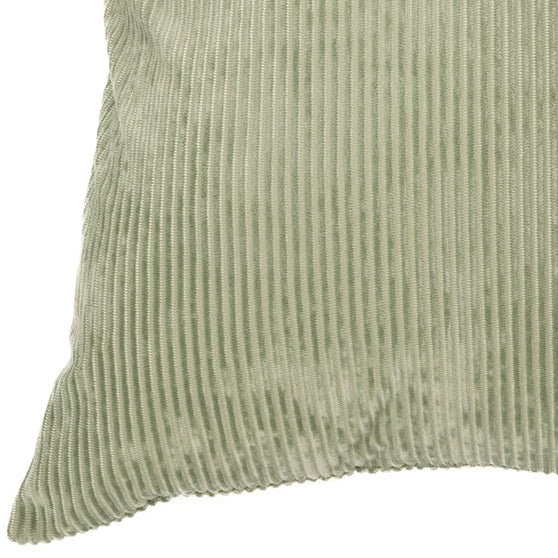 Corduroy sage green decorative pillow