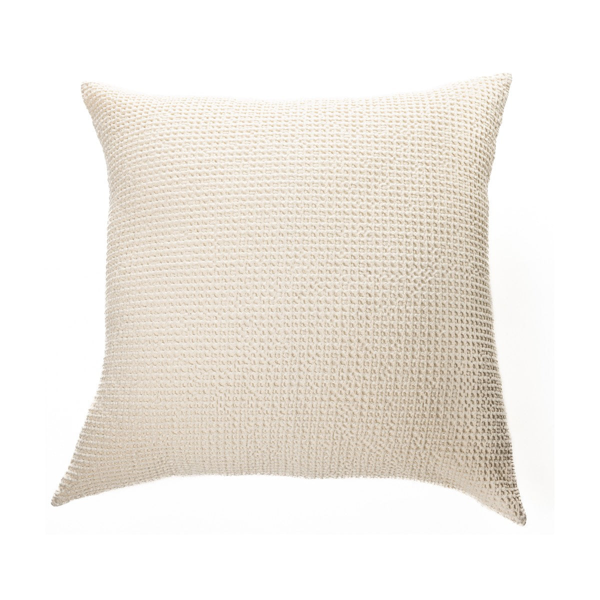 Creamy cream waffle cotton european pillow