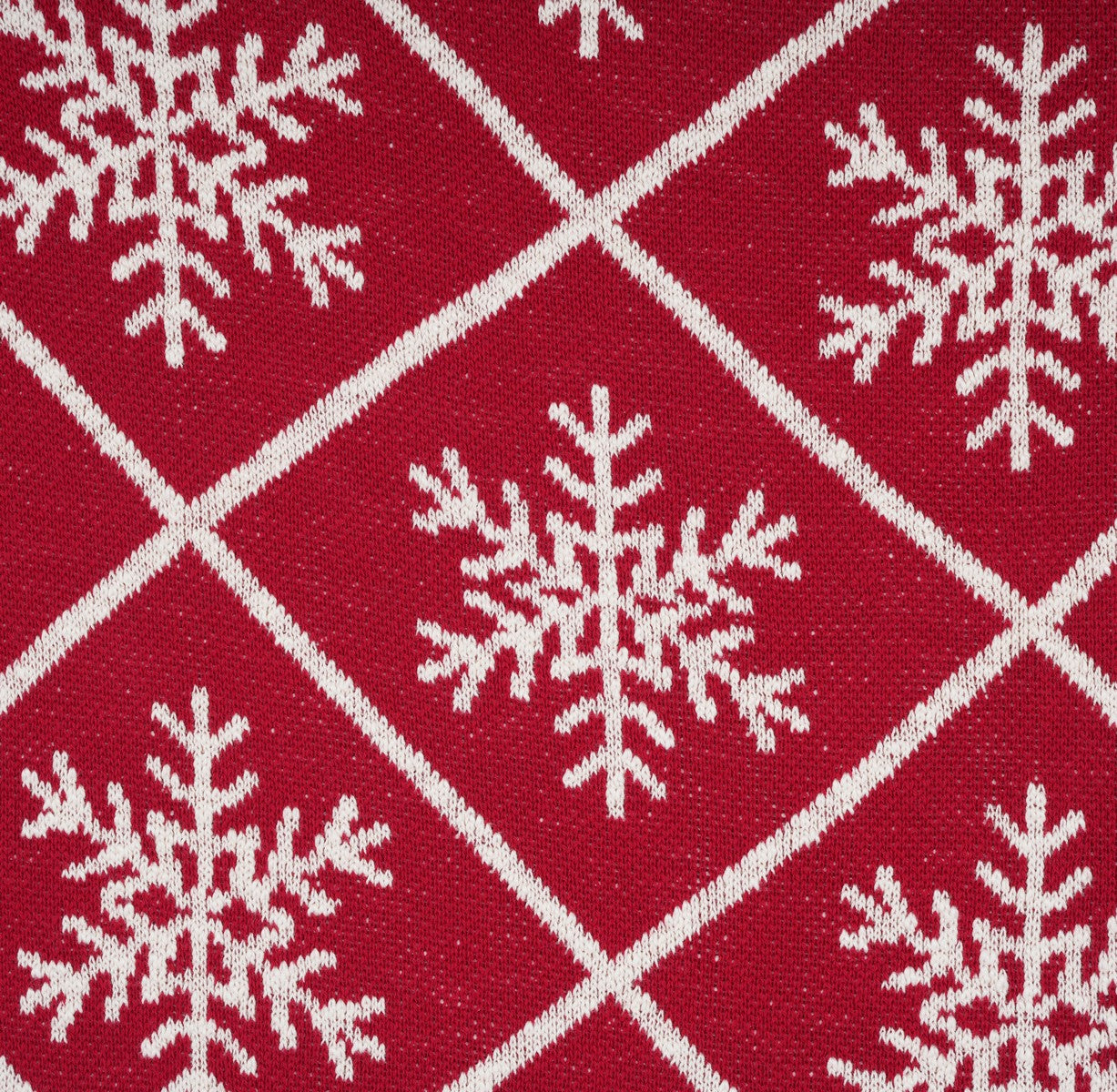 Jeté de Noël rouge Flocon