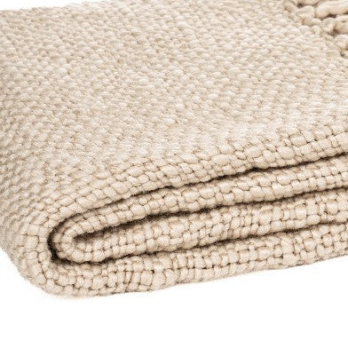 Jeté en tricot naturel Frangelico
