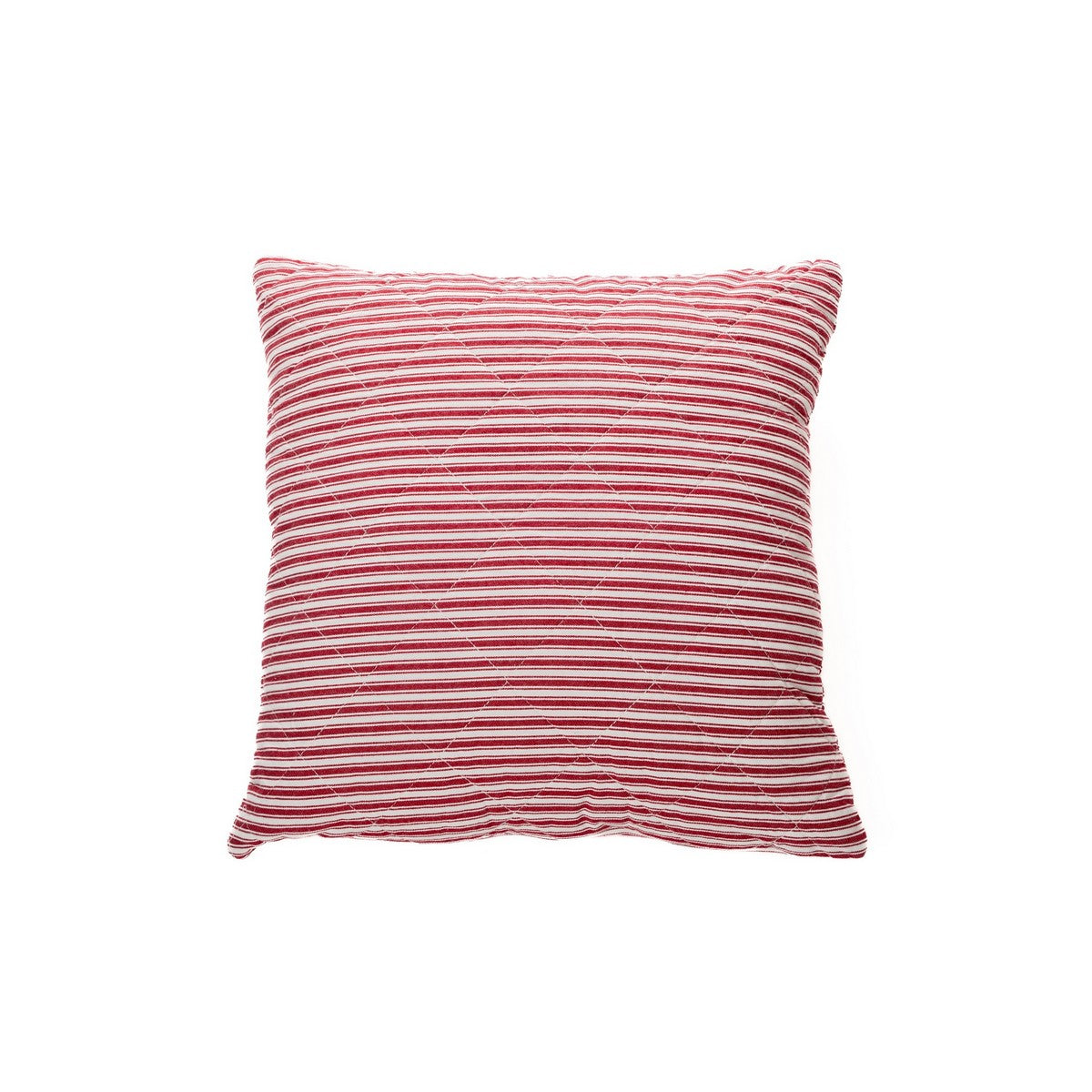 Holly red and white decorative pillow