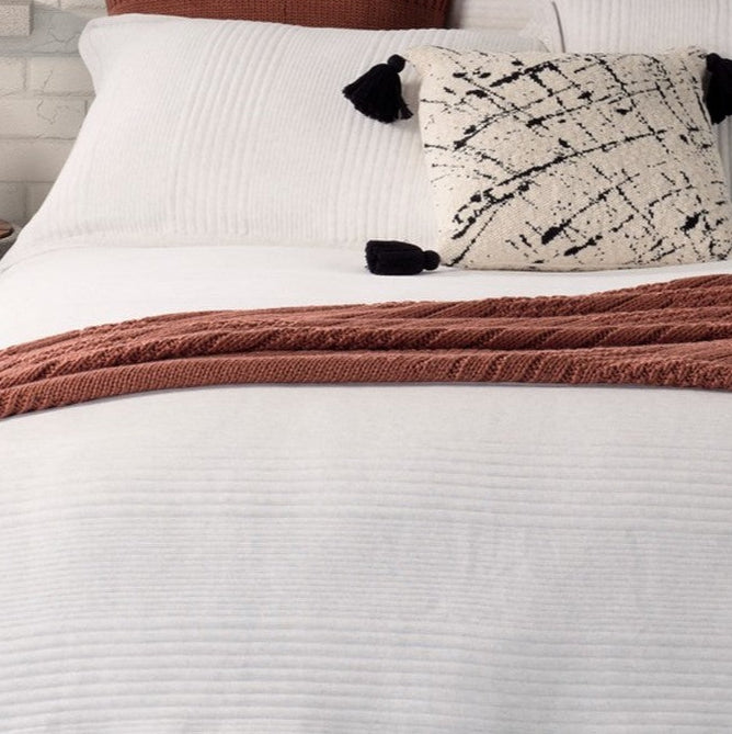 Suite cream quilted duvet cover