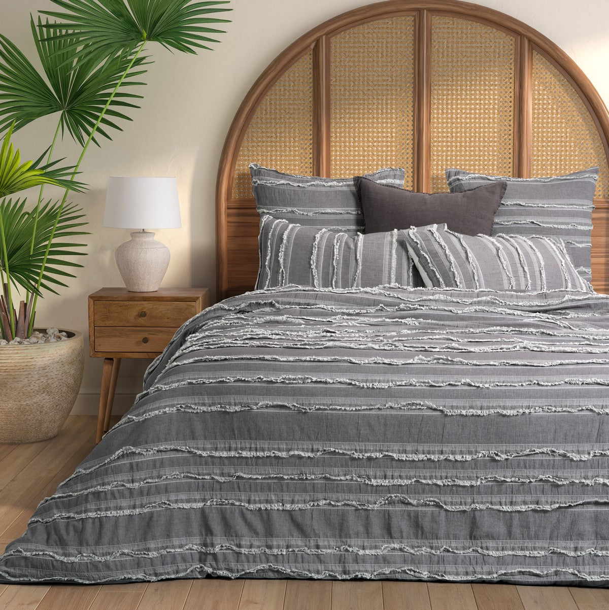 Relax grey duvet cover