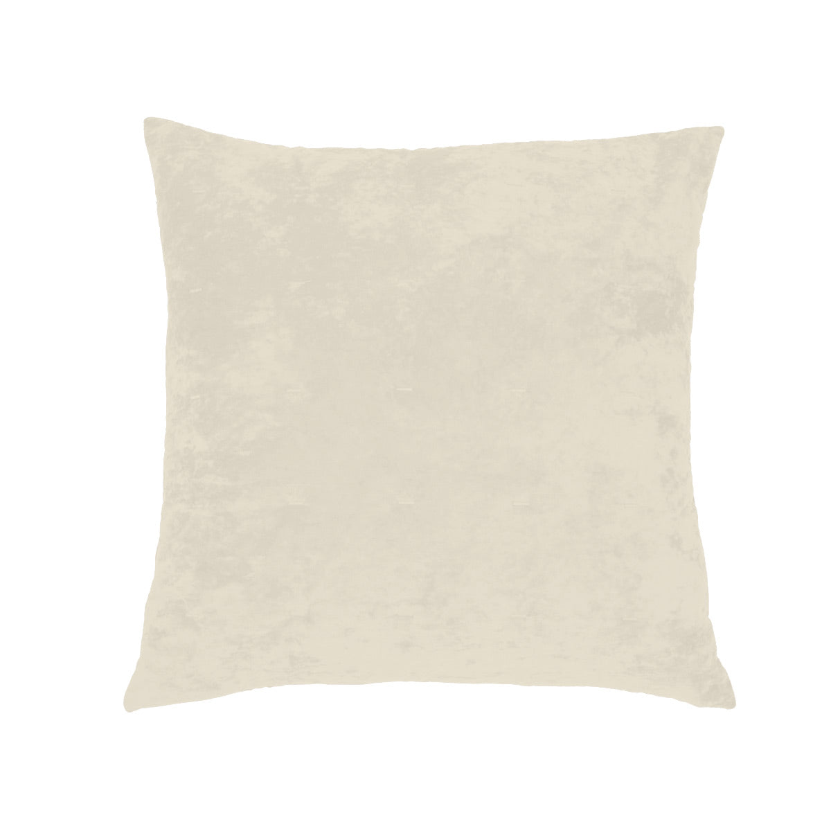 Lounge solid ivory velvet decorative pillow