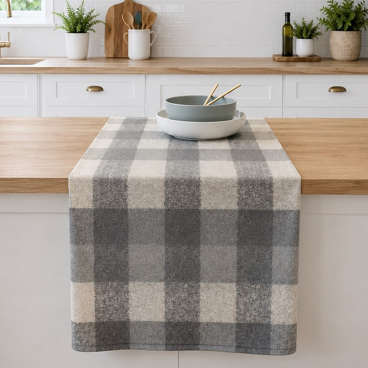 Nappe a carreaux gris Matheson