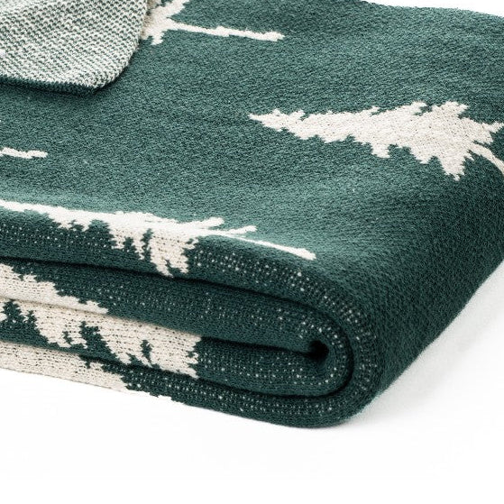 Mowgli Green Christmas Throw