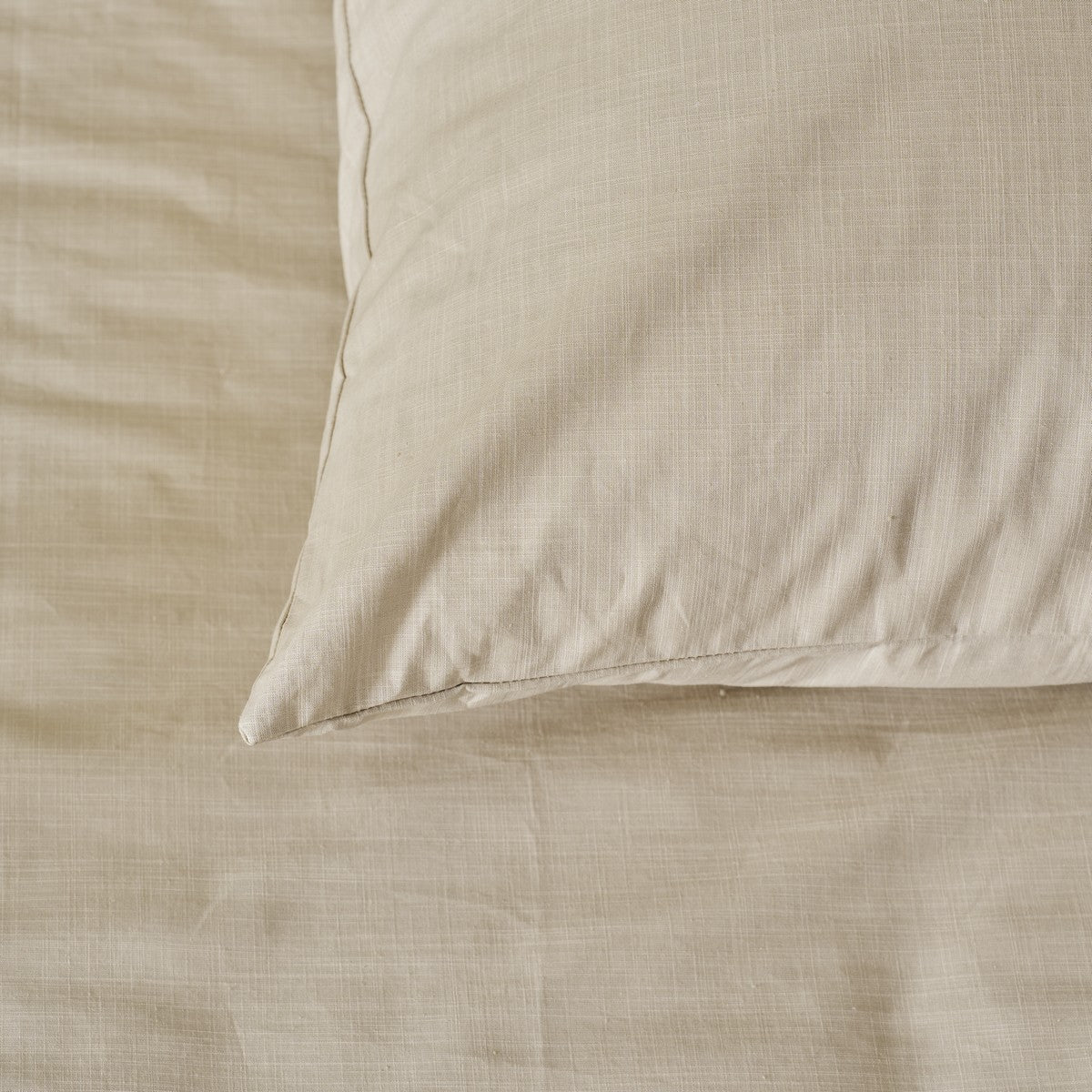 Housse de couette unie sable Nita