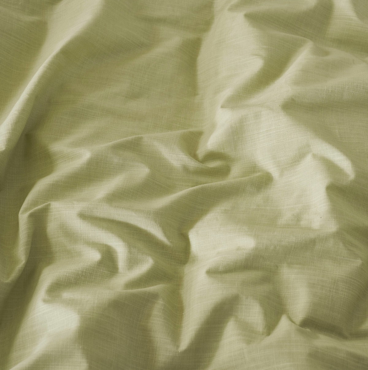 Nita solid green duvet cover
