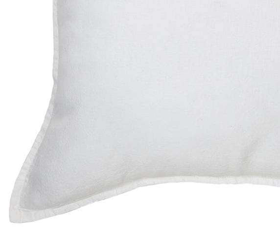 Linen Stone Wash white european pillow