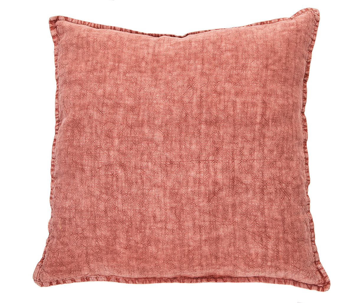 Linen Stone Wash raspberry european pillow