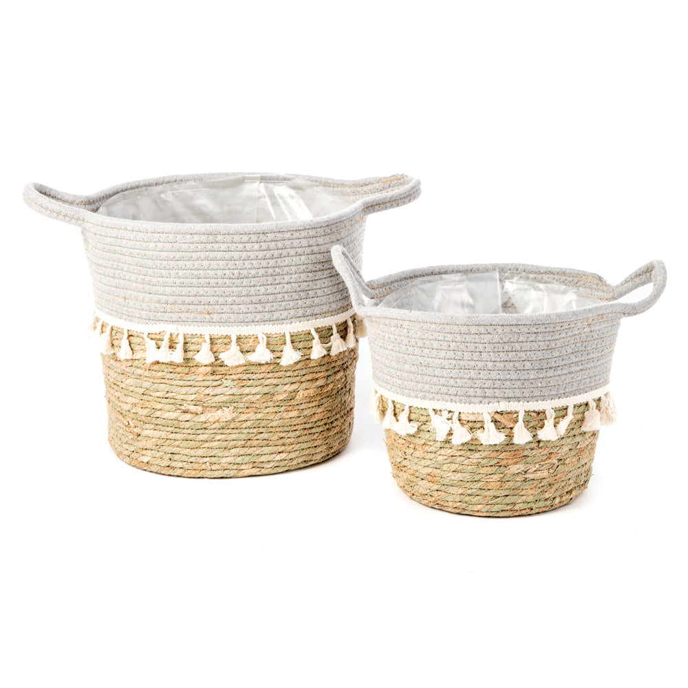 Cache-pots en jute Bollywood