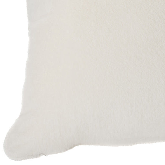 Polux cream faux fur european pillow